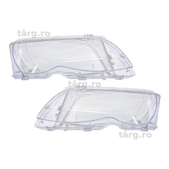 Set 2 Sticle Faruri Sticla Far BMW E46 Facelift Xenon/Halogen 2001-05