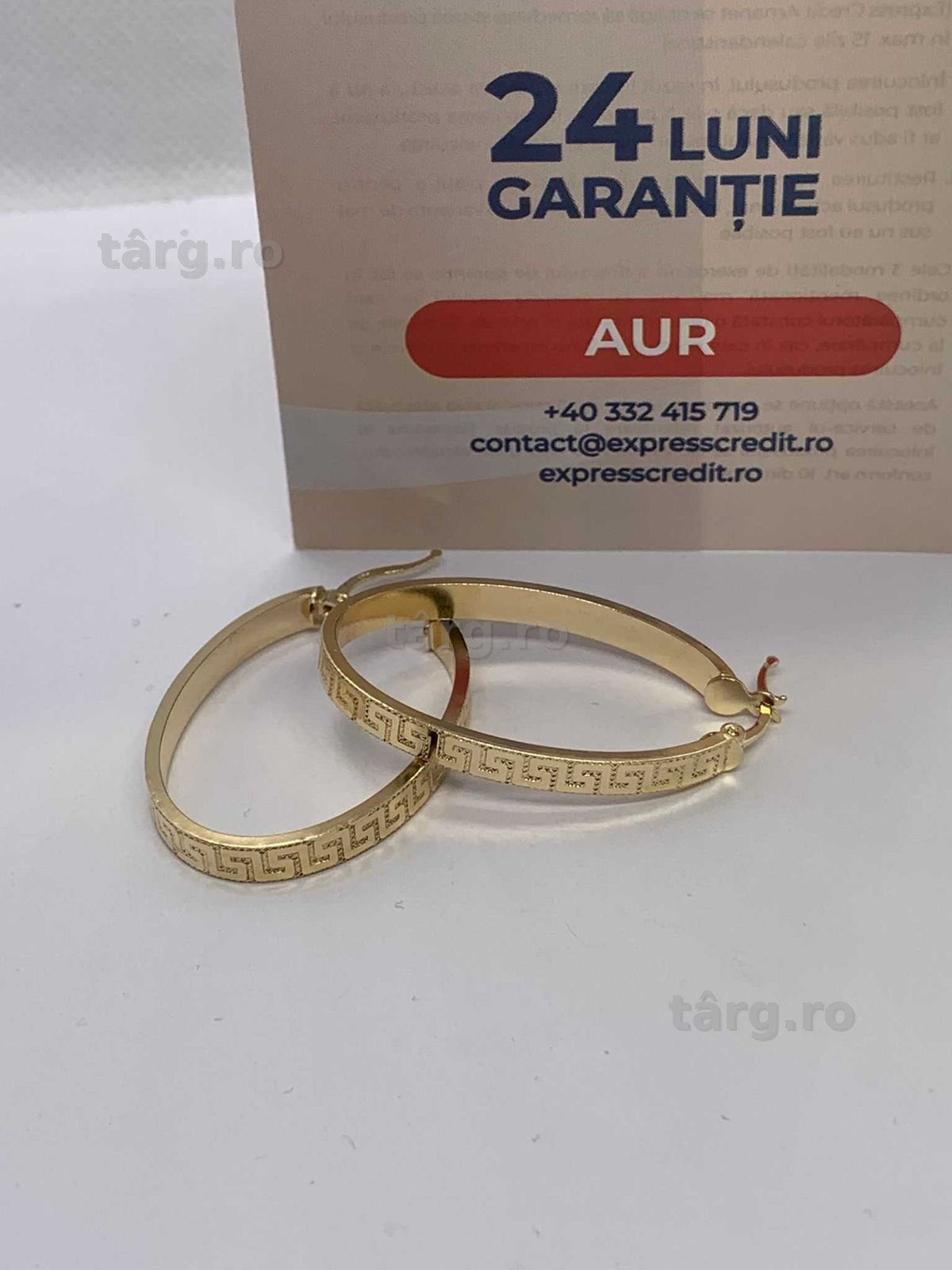 Cercei aur 14K 3.85g (Ag4 Dacia B.51517) Garantie 2 ani 2