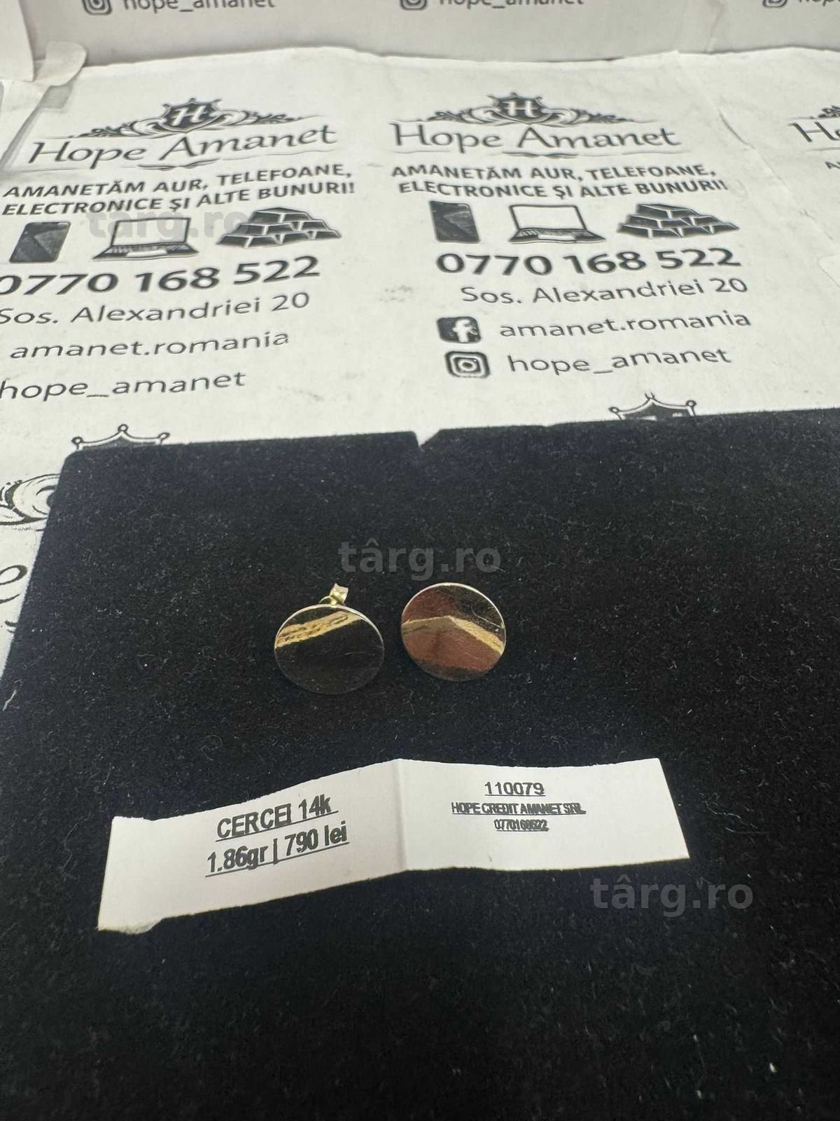 Hope Amanet P1/Cercei din aur 14k/Cod 110079