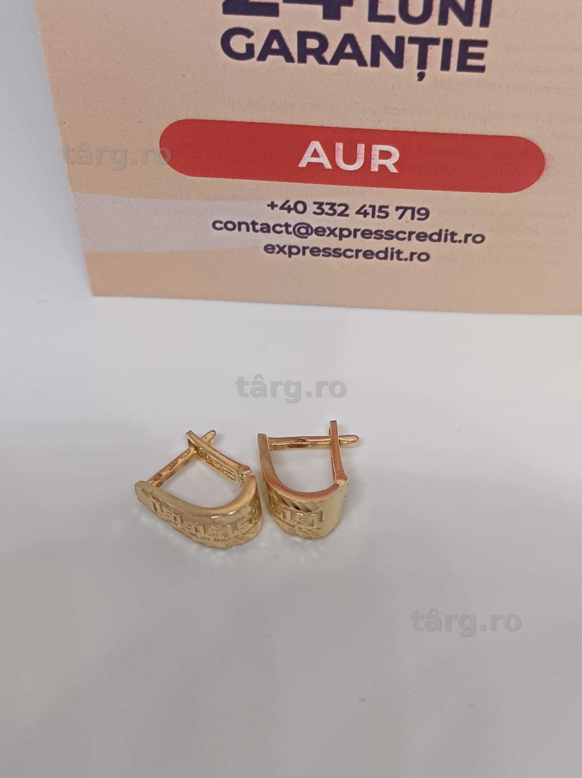Cercei Aur 14K 2.17g (Ag4 Dacia B.52514) Garantie 2 ani 3