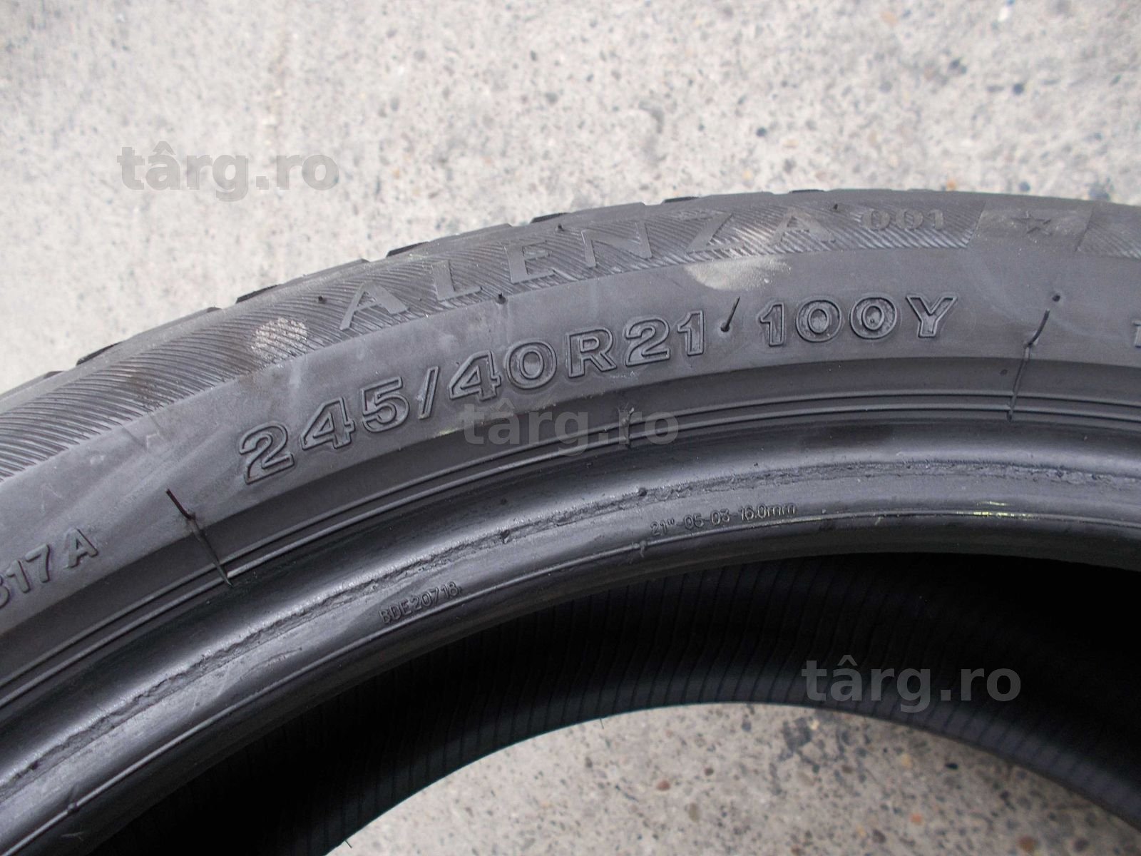 Set anvelope vara Runflat 245 40 21 cu 275 35 21 Bridgestone +Pirelli 4