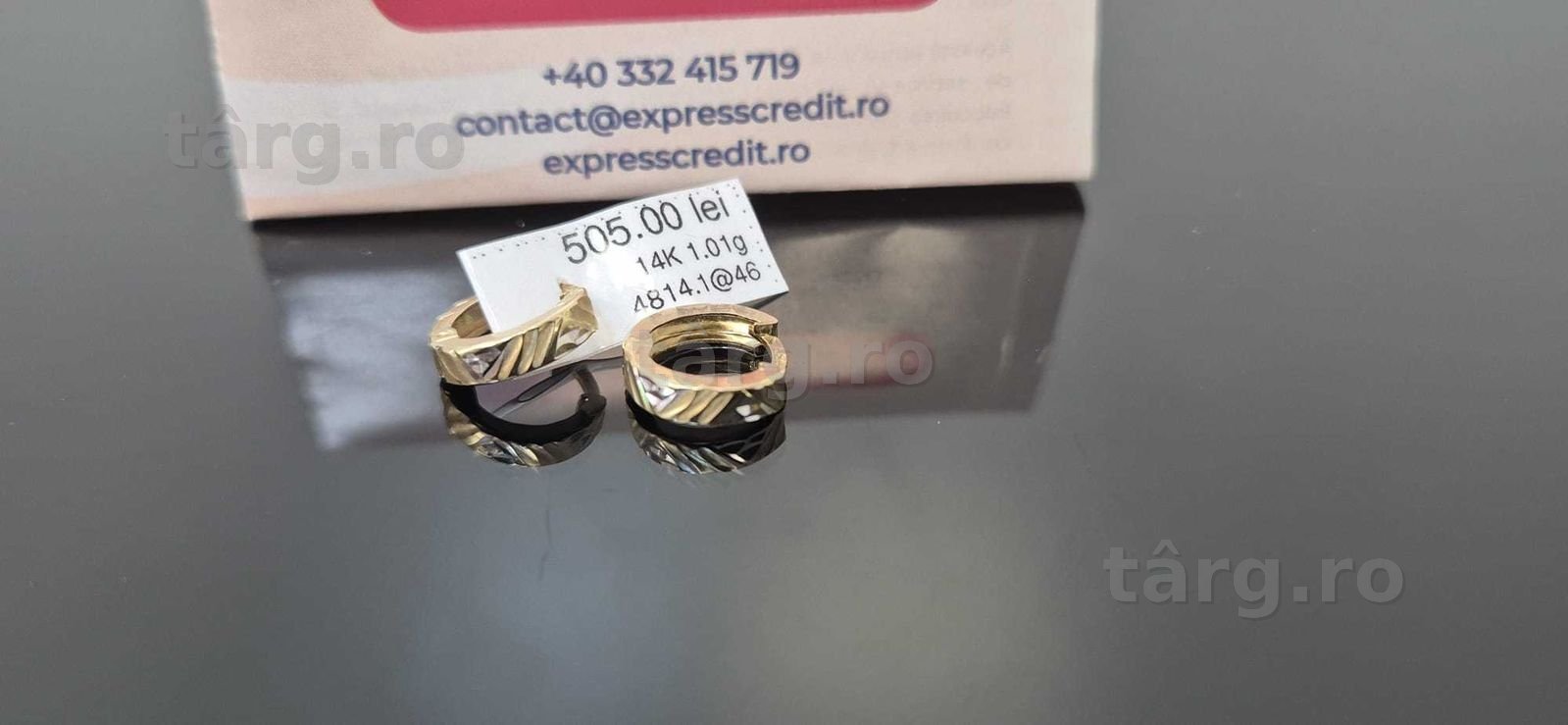 (AG46) Cercei aur 14K B.4814.1 2