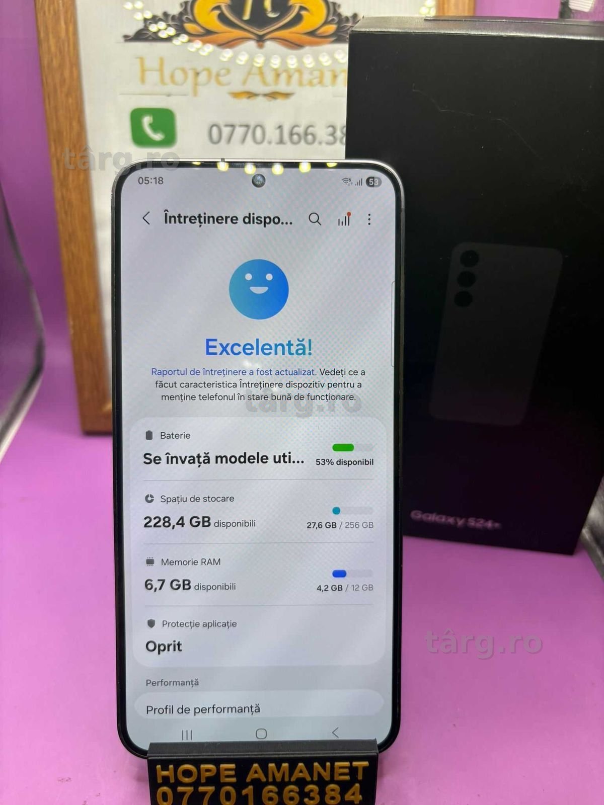 HOPE AMANET P2-Samsung s24 plus la cutie 256 GB/ 12 RAM 2