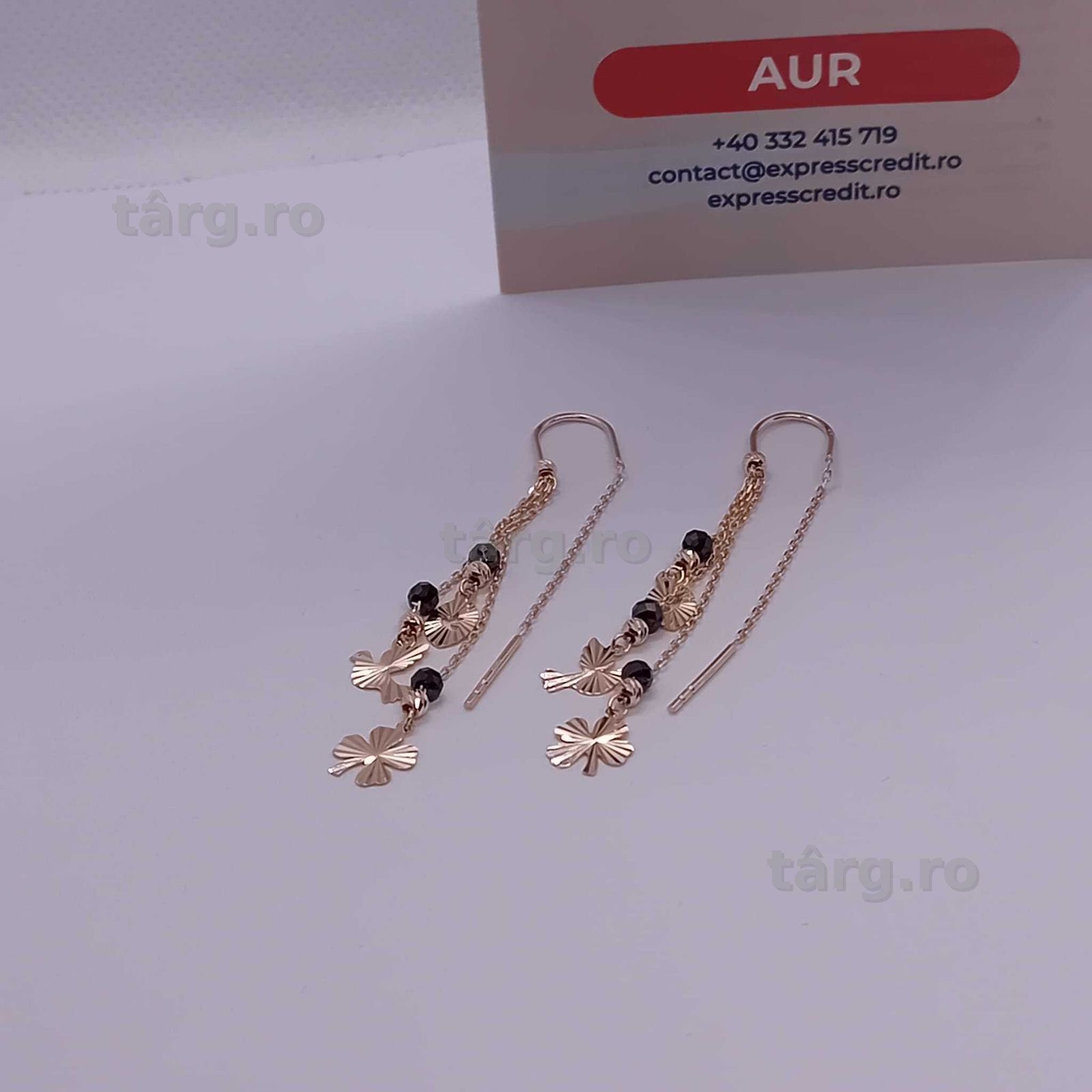 Cercei Aur 14K 2.45g (Ag4 Dacia B.51381) Garantie 2 ani 2