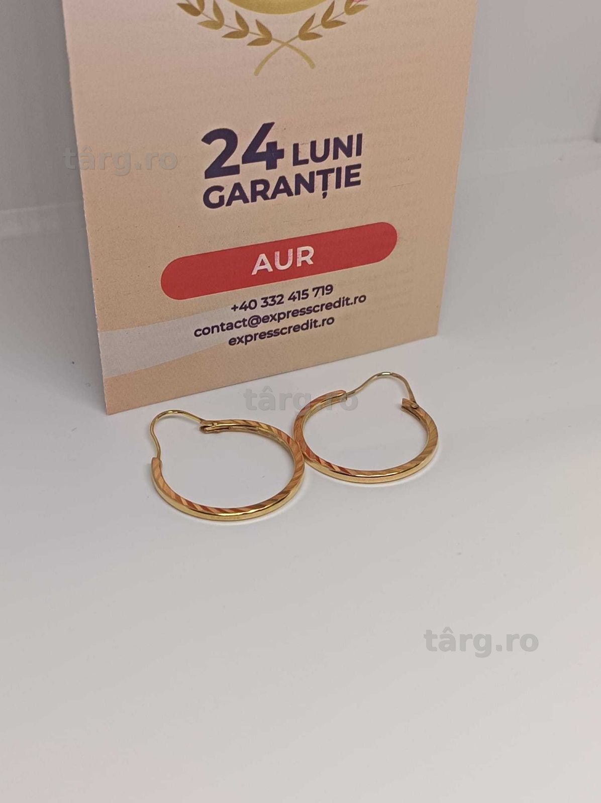 Cercei 14K 2.75g (Ag4 Dacia B.52498) Garantie 2 ani 2