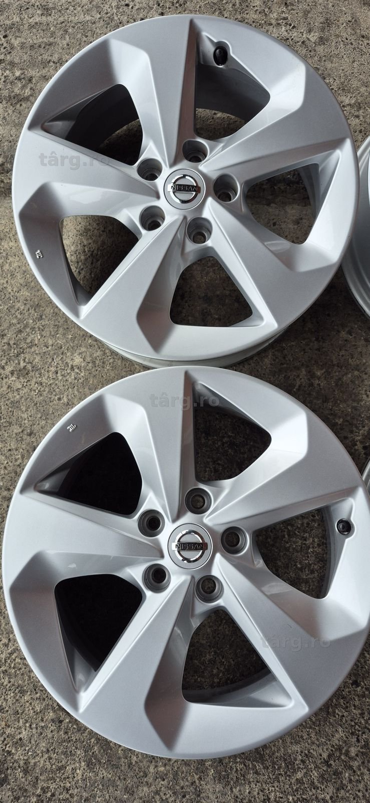 4 jante aliaj originale nissan noi R17, 17×7J,ET.40. Va 2