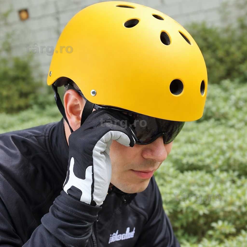 Casca protectie Bicicleta/Trotineta, Ultra Usoara, Marime reglabila, Galben 5