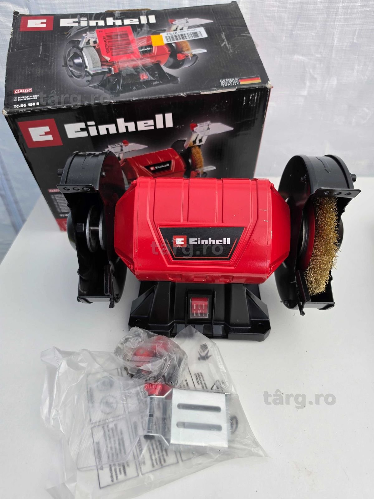 Einhell TC-BG 150 - Polizor de banc cu fir, 150 W, 150 mm