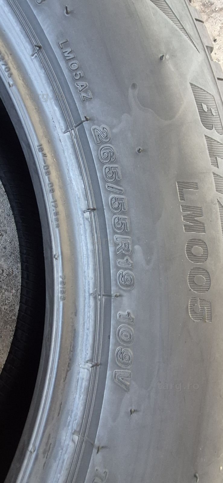 4 anvelope iarna Bridgestone 265/55/19,dot 2023.Pretul este pe bucata 6