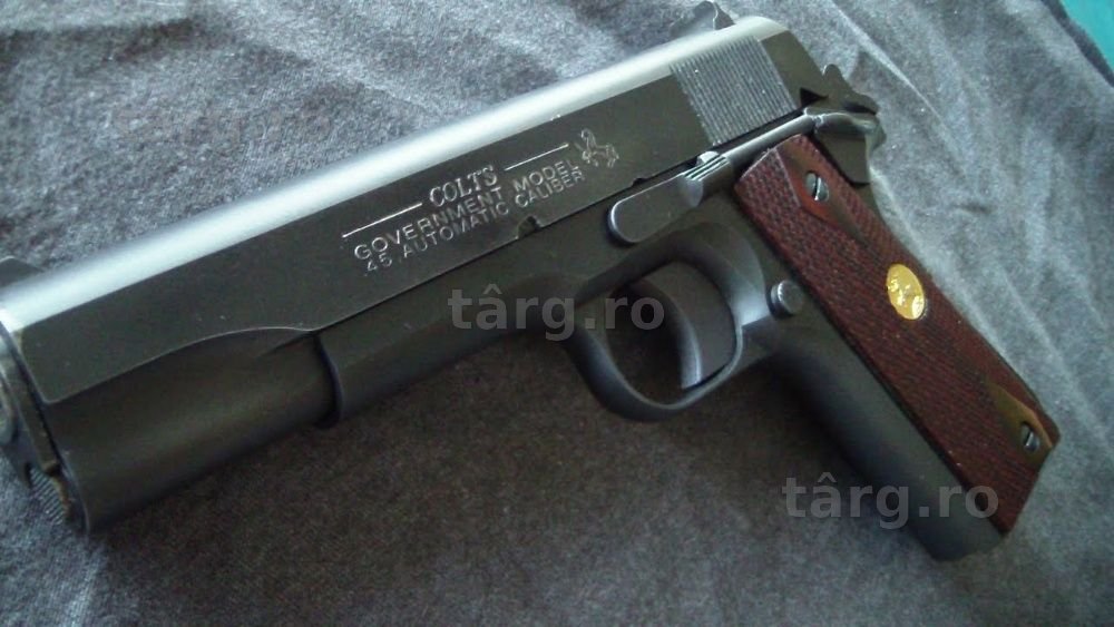 UN NOU MODEL! (Pistol *Manual* UPGRADE Colt Spring Airsoft Arc pusca)