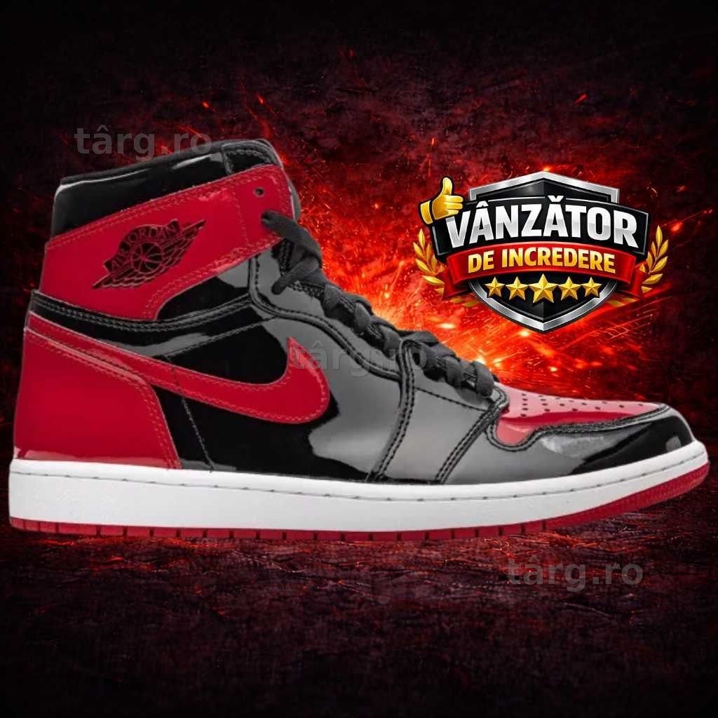 Adidasi NIKE Air JORDAN 1 Patent Bred Produs NOU