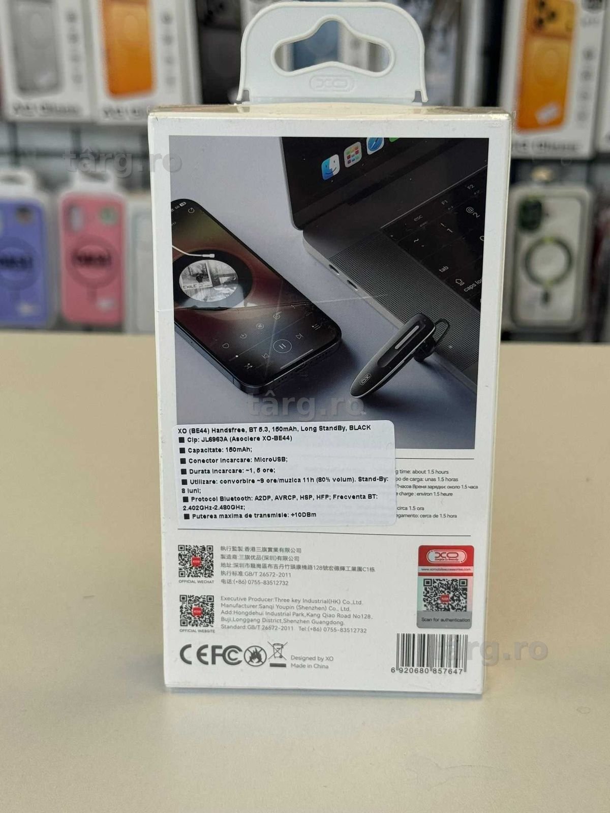Casca Wireless, Microfon, 150mAh, Autonomie 10 Ore 2