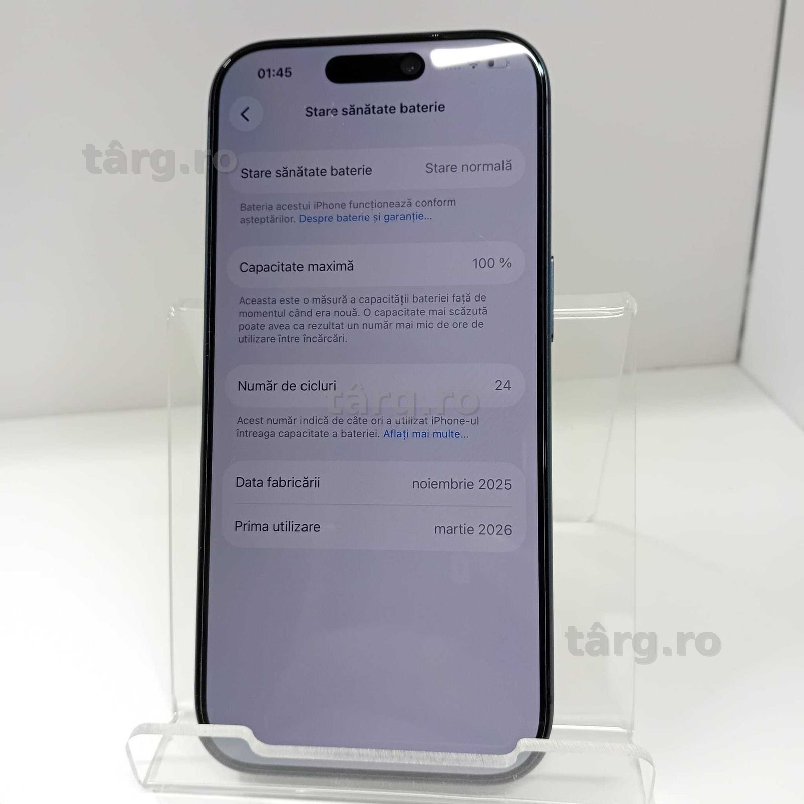 Iphone 17 Pro 256Gb 24 cicluri incarcare (ag49 Esplanada b.9160) Garantie 2 Ani! 3