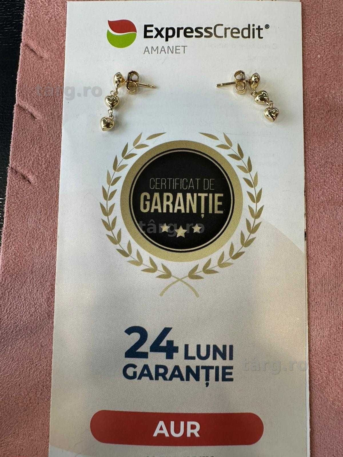 Cercei 14k 1.55g (Iulius Mall)(B-209.1) Garantie 2 ani!