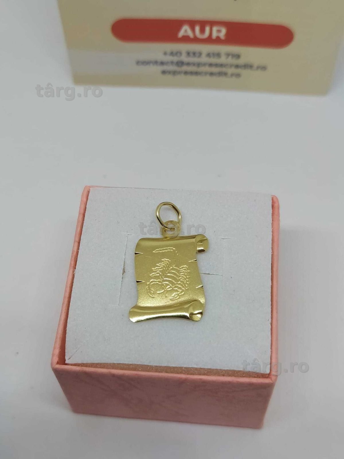Medalion aur 14k 0.95gr [35114.2/30 Pacurari 2] Garantie 2 ani!