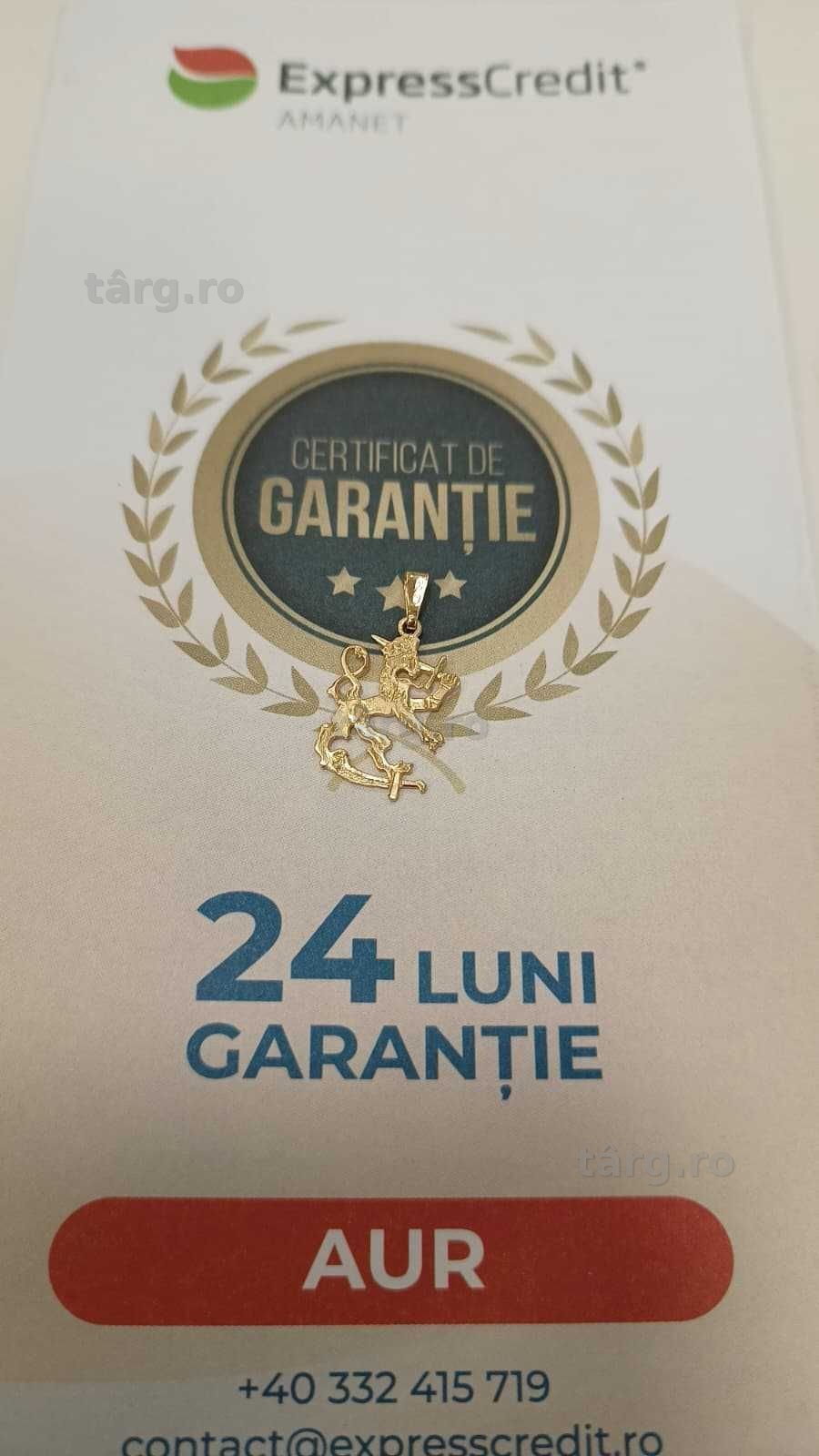 Pandantiv aur 14K 1.09gr [ AG24 Harlau B.46120.1] - Garantie 2 ani! 4