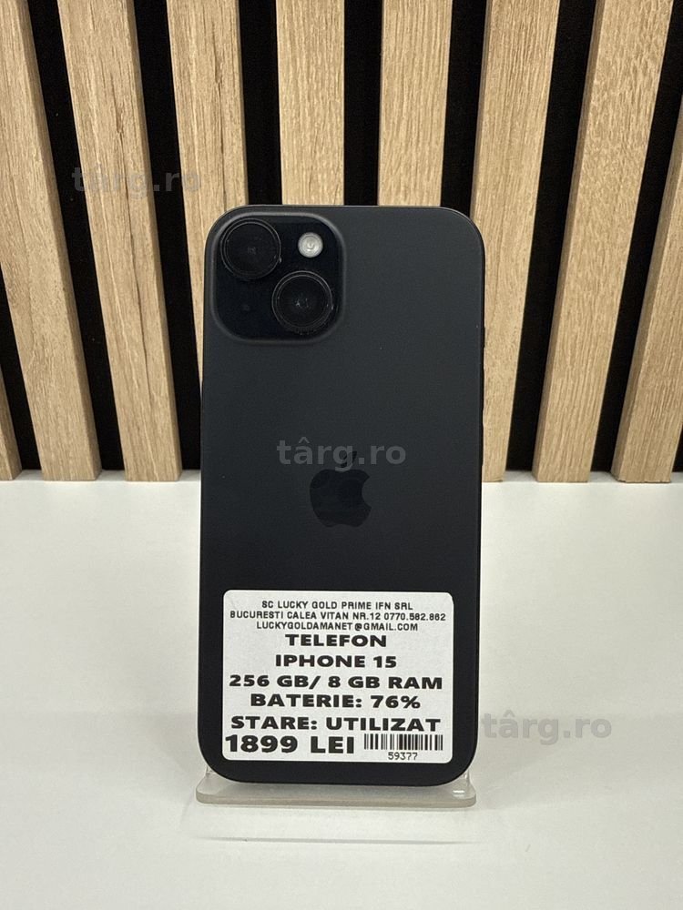 Iphone 15 256Gb/76% Baterie GARANTIE/FACTURA #59377
