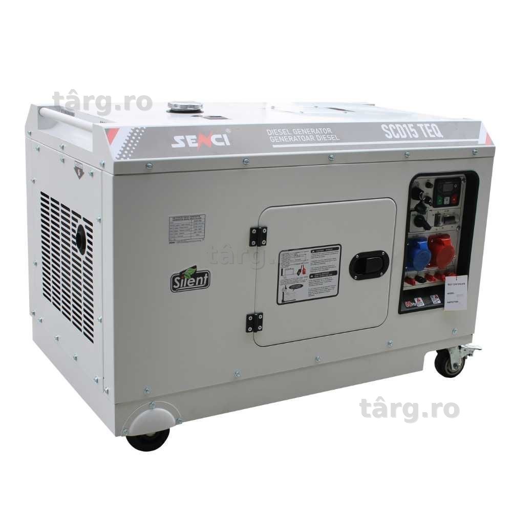 Generator de curent insonorizat Senci SCD15 TEQ putere max 15kVA 230V/400V, Diesel, fara ATS