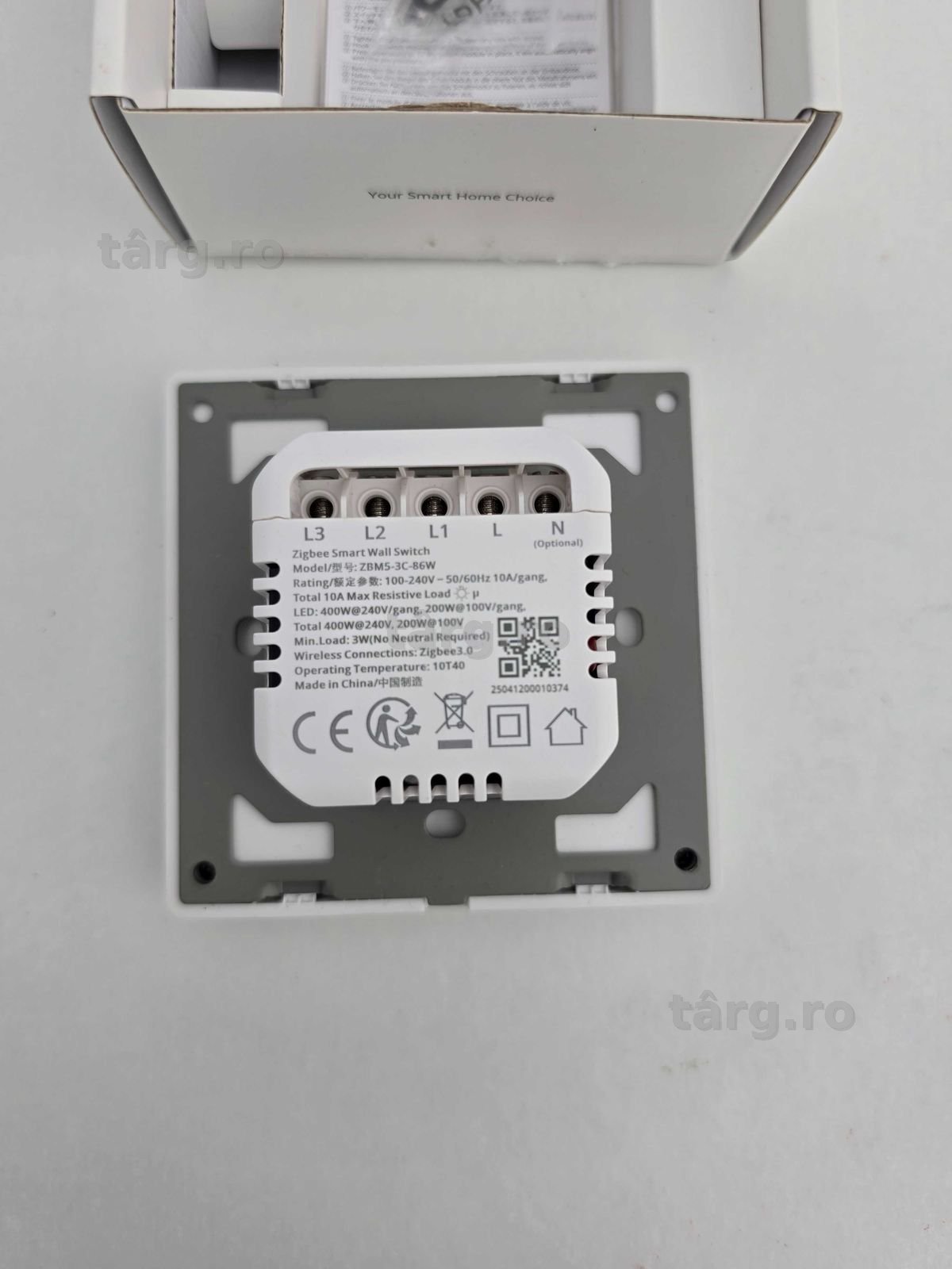 Întrerupator inteligent SONOFF SwitchMan M5 Zigbee, 3 canale 3