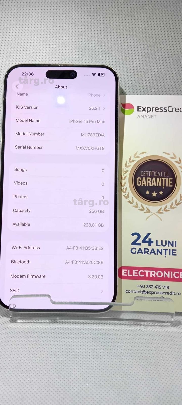 iPhone 15 Pro Max 256 Gb (Ag18 Tutora b.28717) Garantie 2 ani! 2