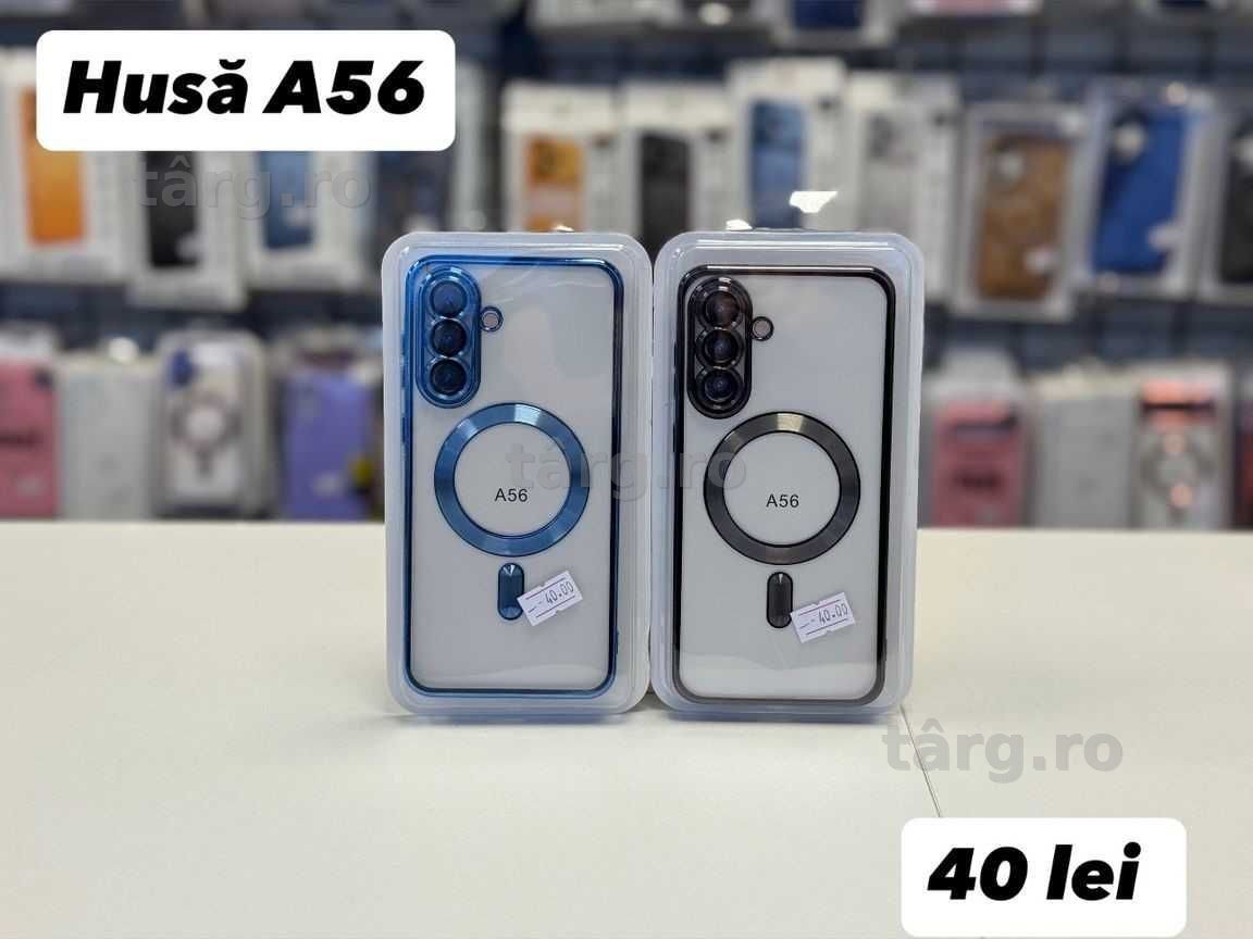 Husa TPU Luxury MagSafe , folie, cablu,incarcator Samsung A56
