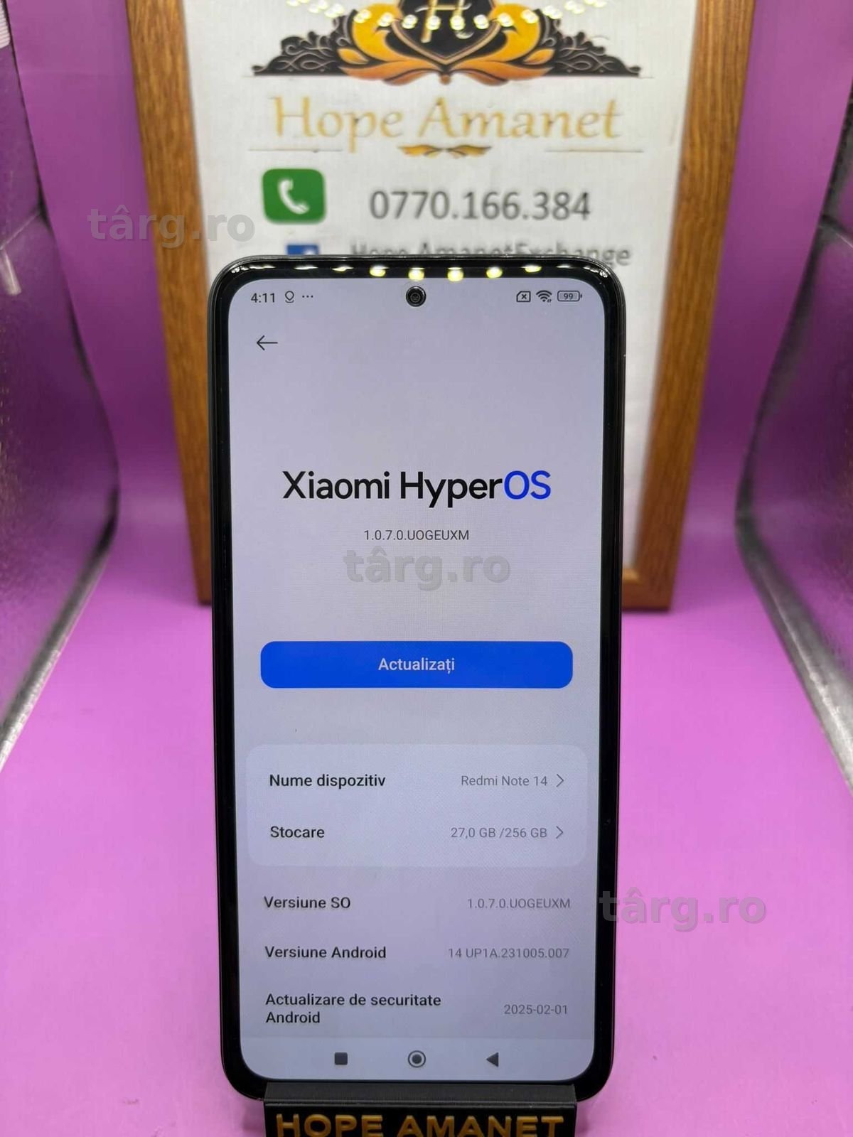 HOPE AMANET P2-Redmi note 14 256 GB/8 RAM 2