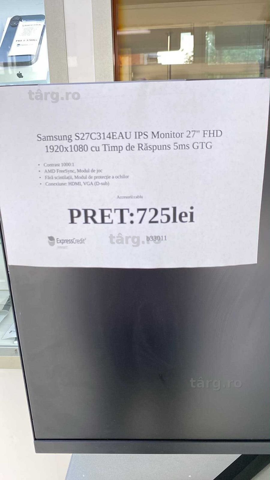 Monitor Samsung 27"FHD( TOMESTI B 33011)Garantie 2 ani! Ridicare din agentie