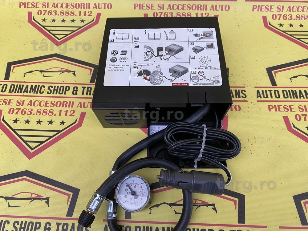 Compresor auto umflat roti 12V original Audi Q5 Q7 SUV