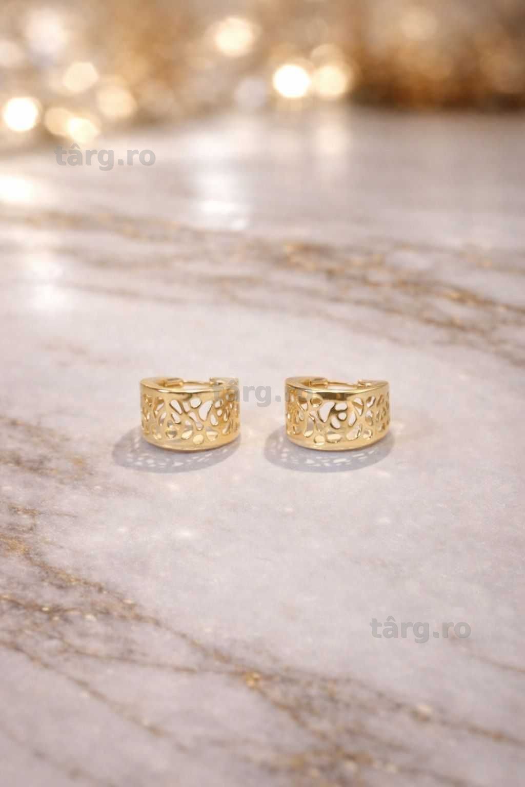 Cercei aur 14K 3.77g ( Galata B7630 ) - Garantie 2 ani! 3