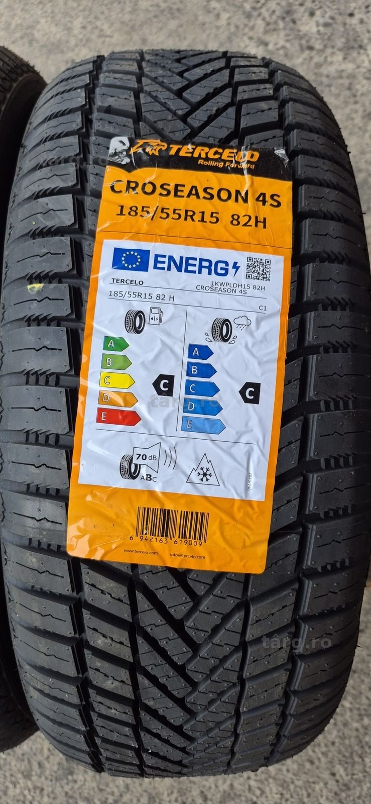 4 anvelope M+S noi Tercelo 185/55/15,dot 2025.Pretul este pe bucata. 3