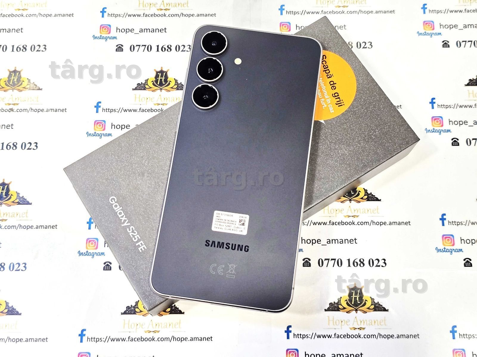 Hope Amanet P7 Samsung S25 FE 128GB NOU