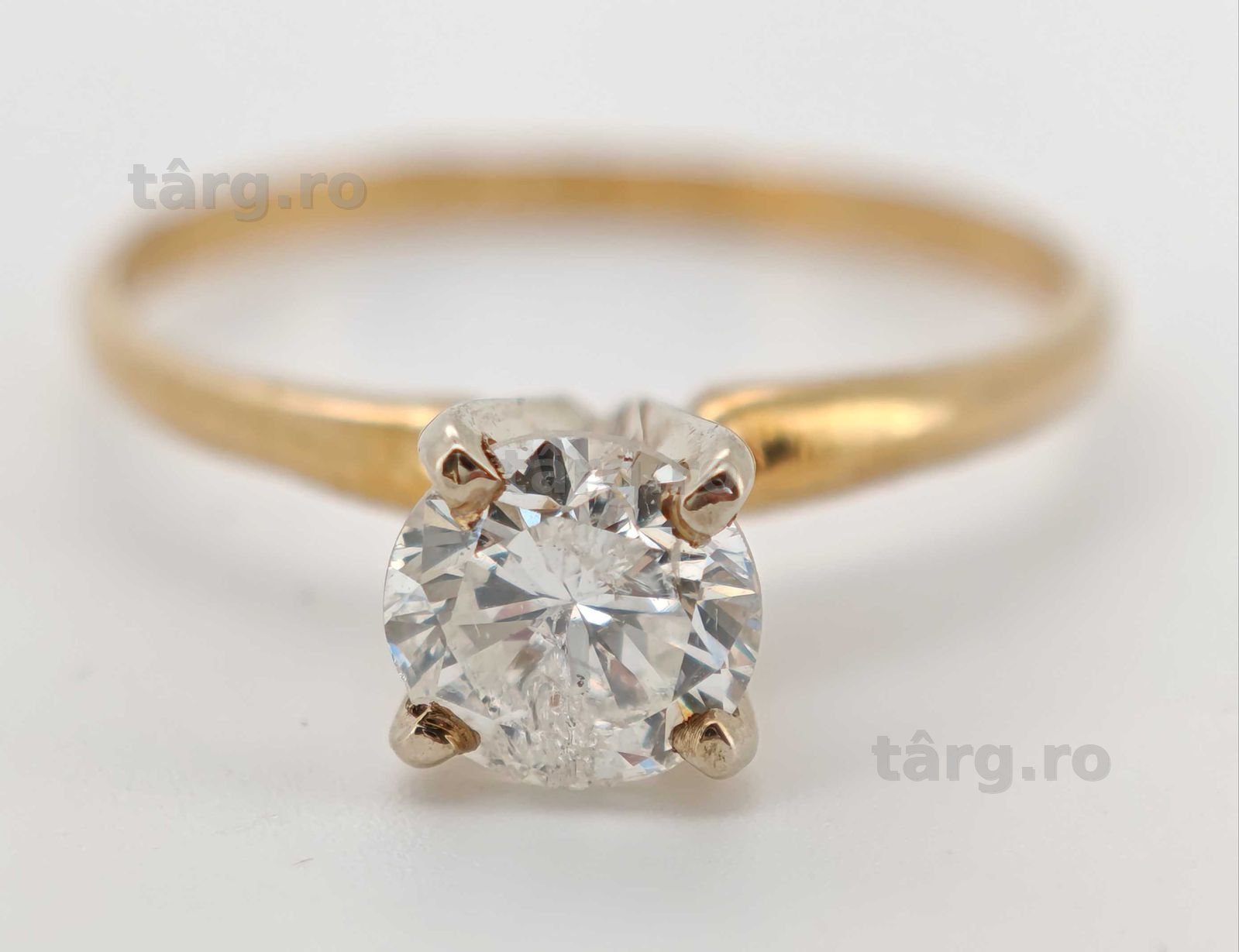 Inel 14k diamant natural 0.8ct