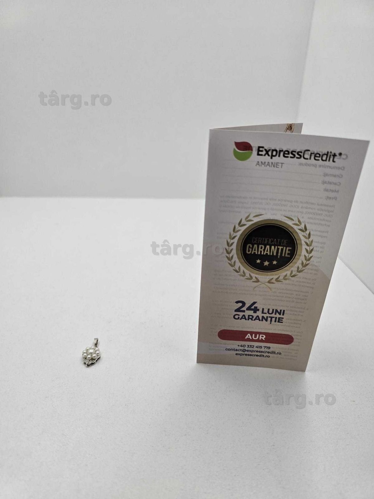 Medalion aur 14K 3.19gr (Ag25 Belvedere B.42220)-Garantie 2 Ani!