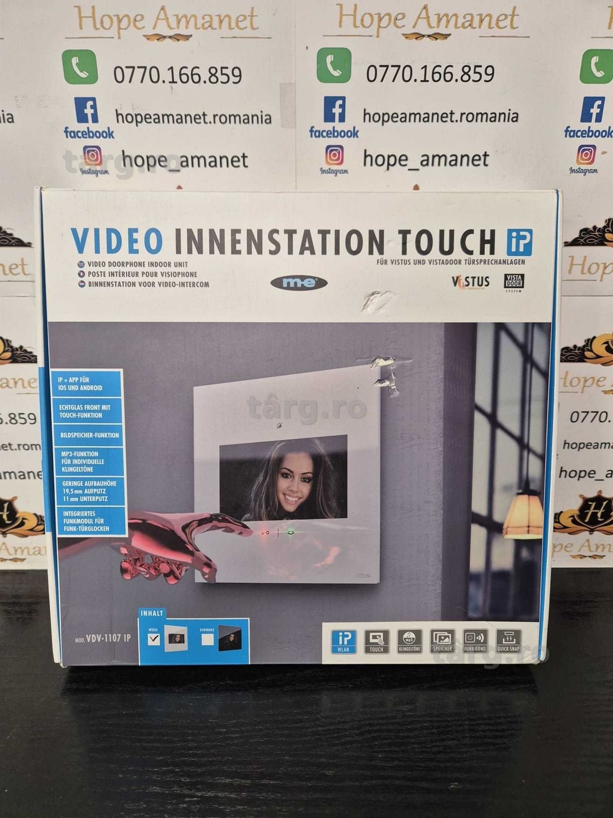 Hope Amanet P10/Interfon ME VDV-1107 W Video indoor station
