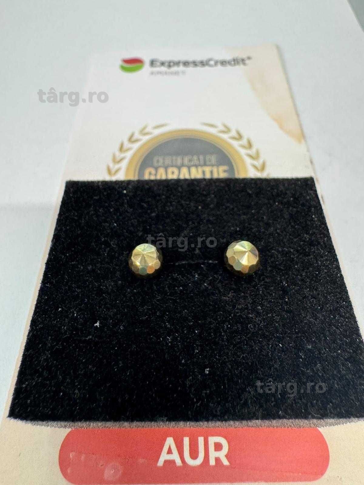 Cercei din aur 14k (70089.1/ 10 Pacurari 1) garantie 2 ani! 2