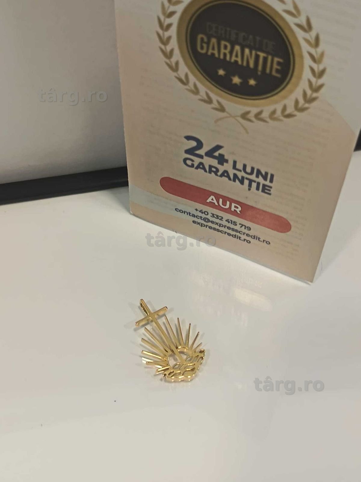 (AG41) Pandativ aur, 14K b6153 Certificat de garantie