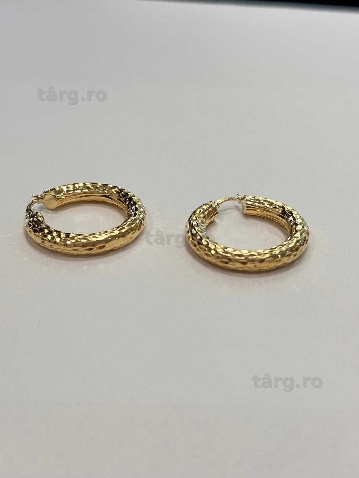 Cercei aur  18K 8.20g (AG13 b55528) Garantie 2 ani! 5