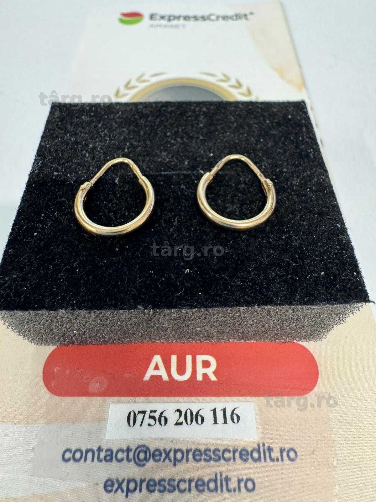 Cercei din aur 14k (70156.1/ 10 Pacurari 1) garantie 2 ani!