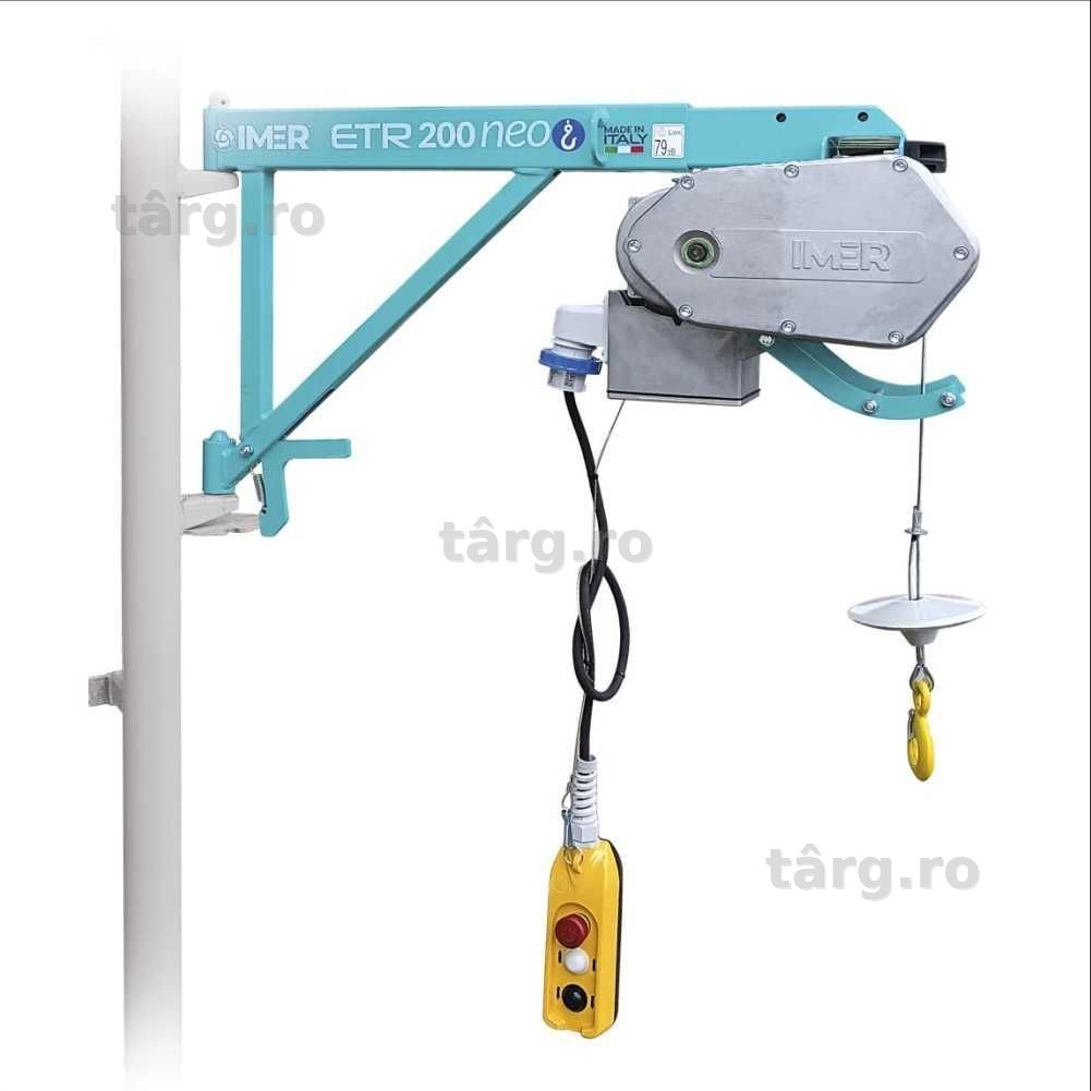 Electropalan IMER ETR 200 NEO sarcina maxima 200 kg inaltime maxima 30 m motor 230V 0.75 kW