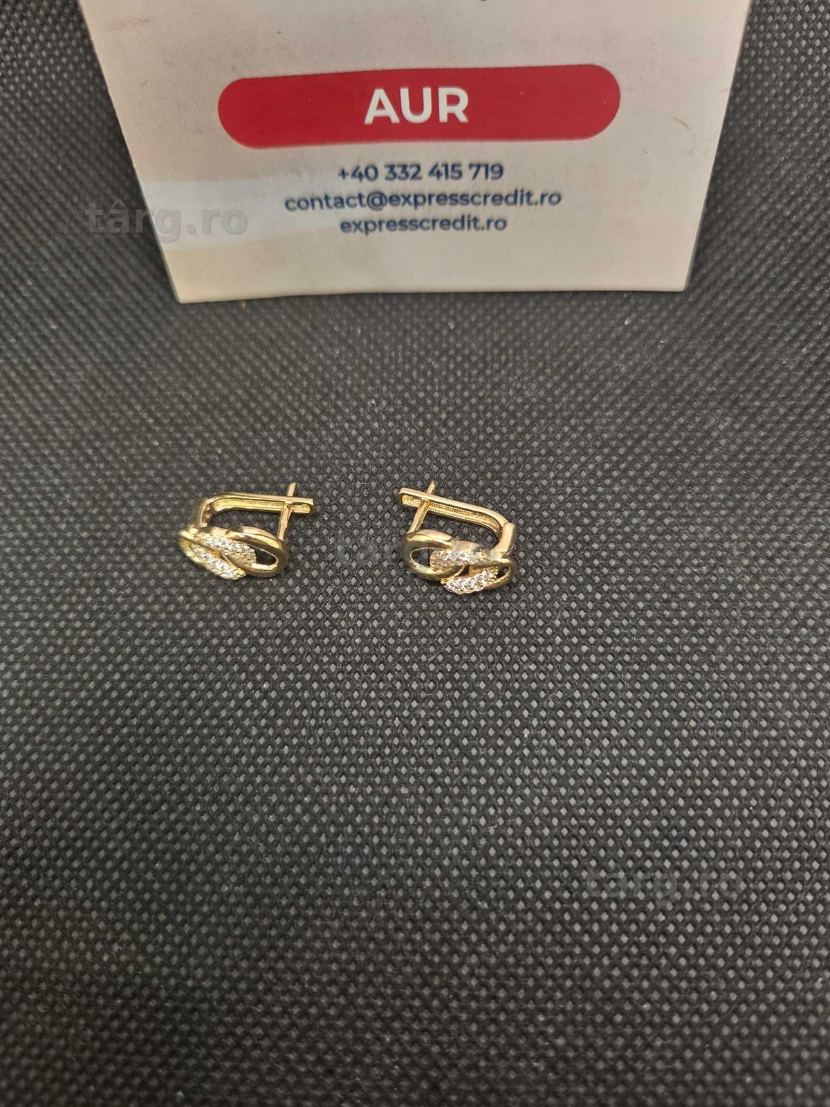 Cercei aur 14K 3.14g (50064 Ag11 Piata Nicolina) Garantie 2 ani! 3