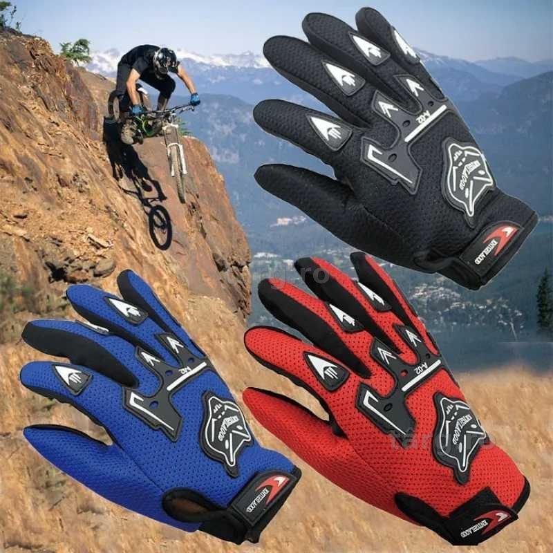 Manusi Moto/ATV/Bicicletă, Anti-Alunecare, Touchscreen, Respirabile, Negru 3