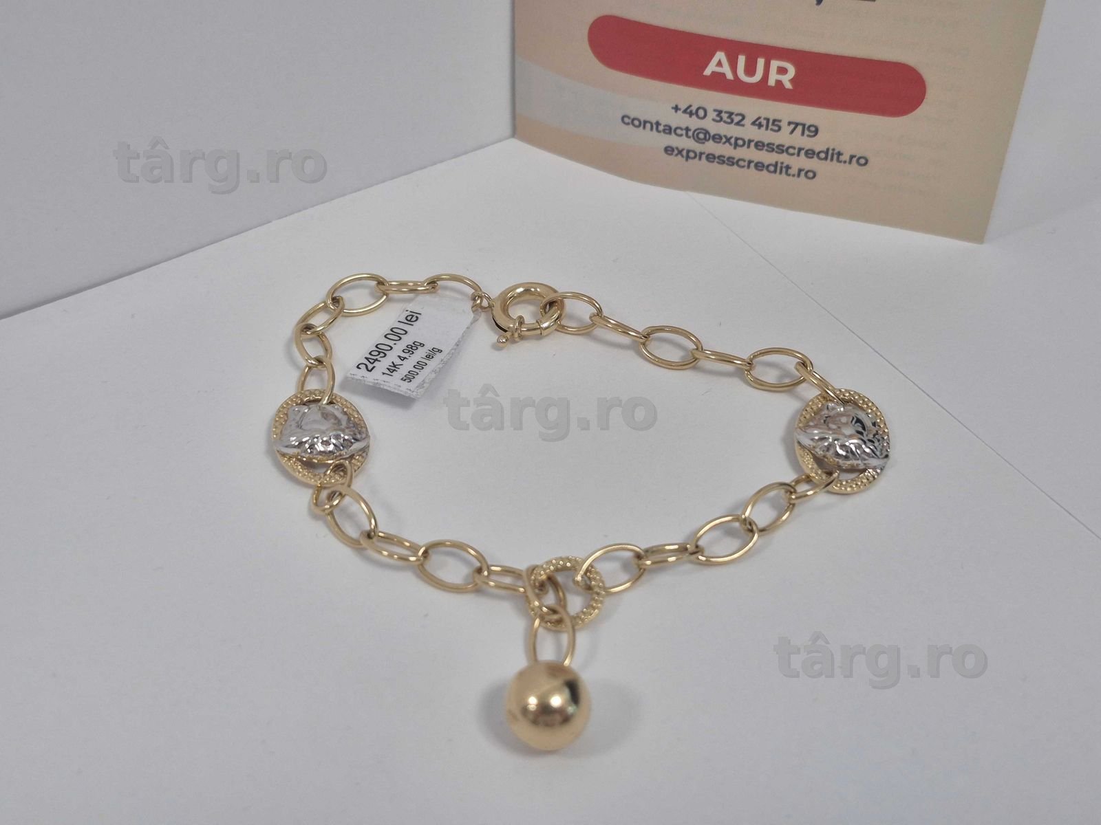 Bratara Aur 14K 5.18g (34801.3/30 Pacurari 2) Garantie 2 ani!