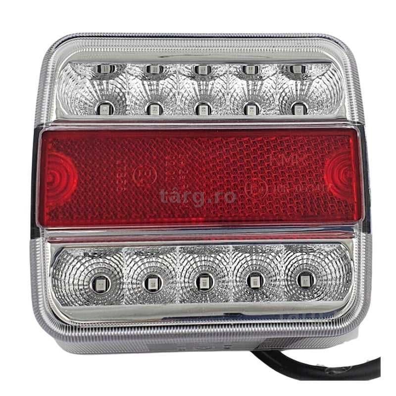 Lampa stop remorcă spate 4 funcții prismatice 12V/24V