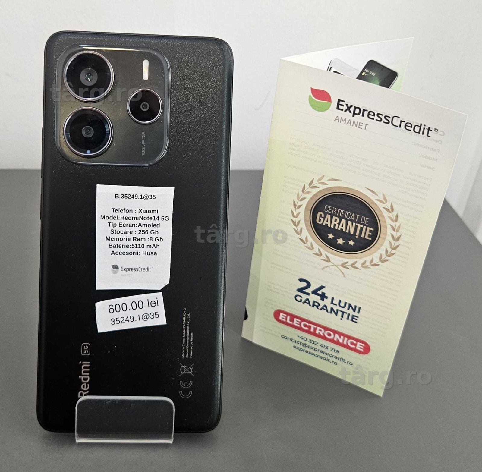 Telefon Xiaomi Redmi Note 14 5G (AG32 B:35249.1-ag35) Garantie 2 Ani!