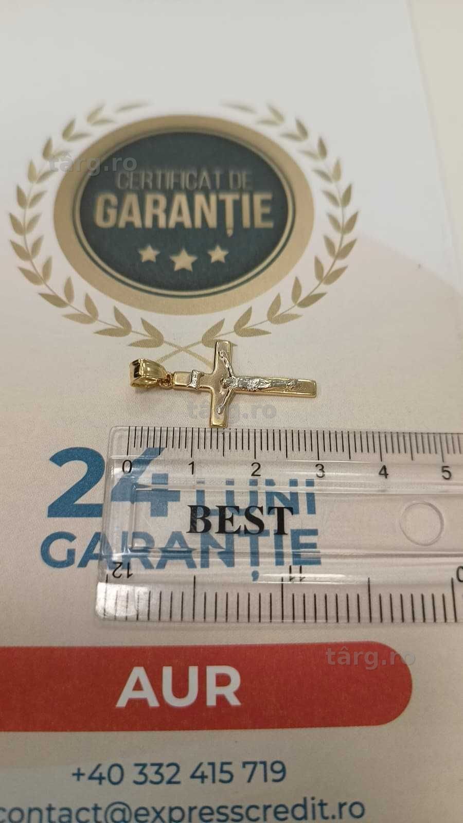 [AG24 Harlau B.45554.1] Pandantiv aur 14k 1.09gr - Garantie 2 ani! 4