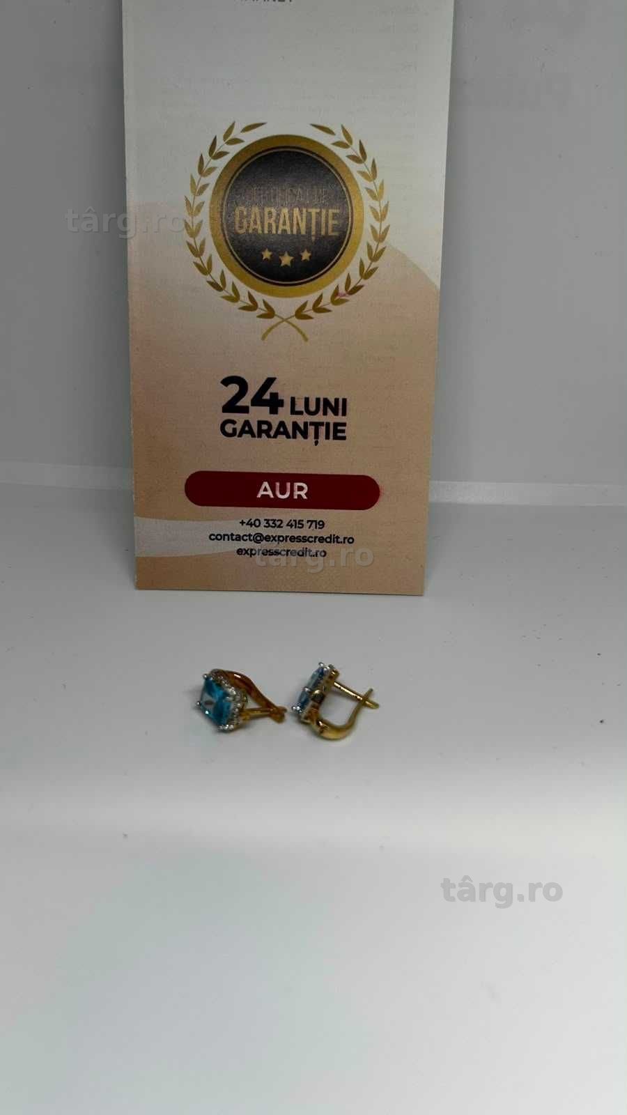 Cercei Aur 14K 4.64g (AG4 Dacia B52470.2) - Garantie 2 ani! 2