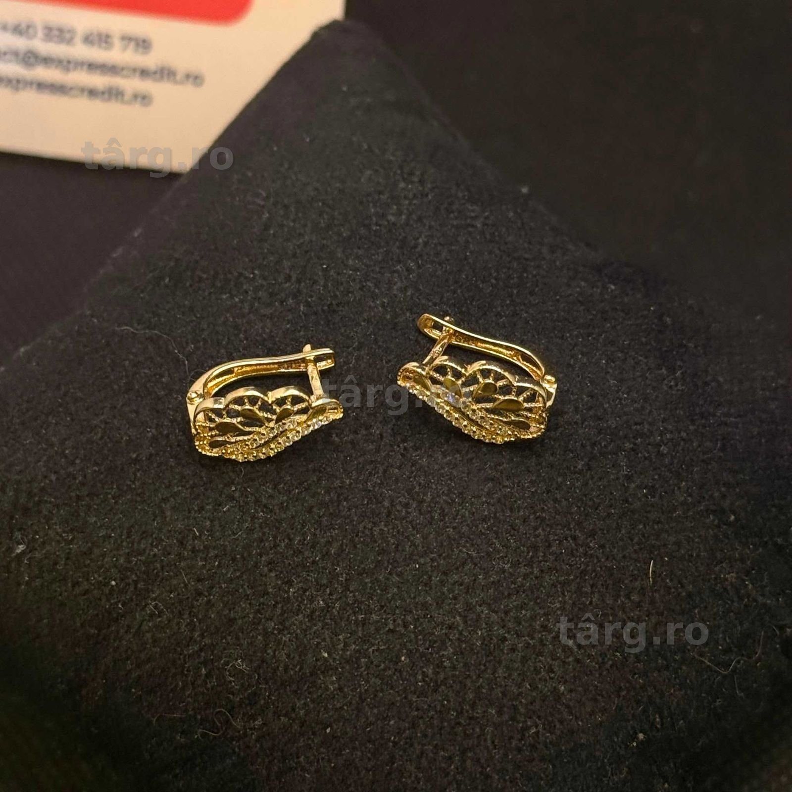 Cercei aur 14K 2.35g (AG15 Gara 1 B34065.1) Garantie 2 ani! 3