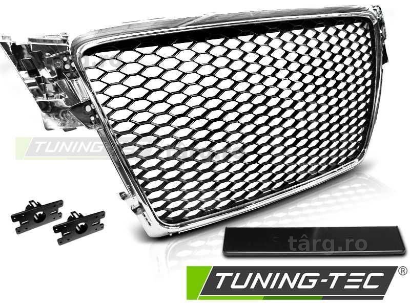Grila Audi A4 B8 intre 2008 si 2011 model Cromat