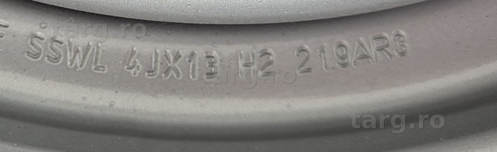 Roata remorca 145/70 R13 78N,Anvelopa SECURITY M+S Janta 4JX13 ET30 5