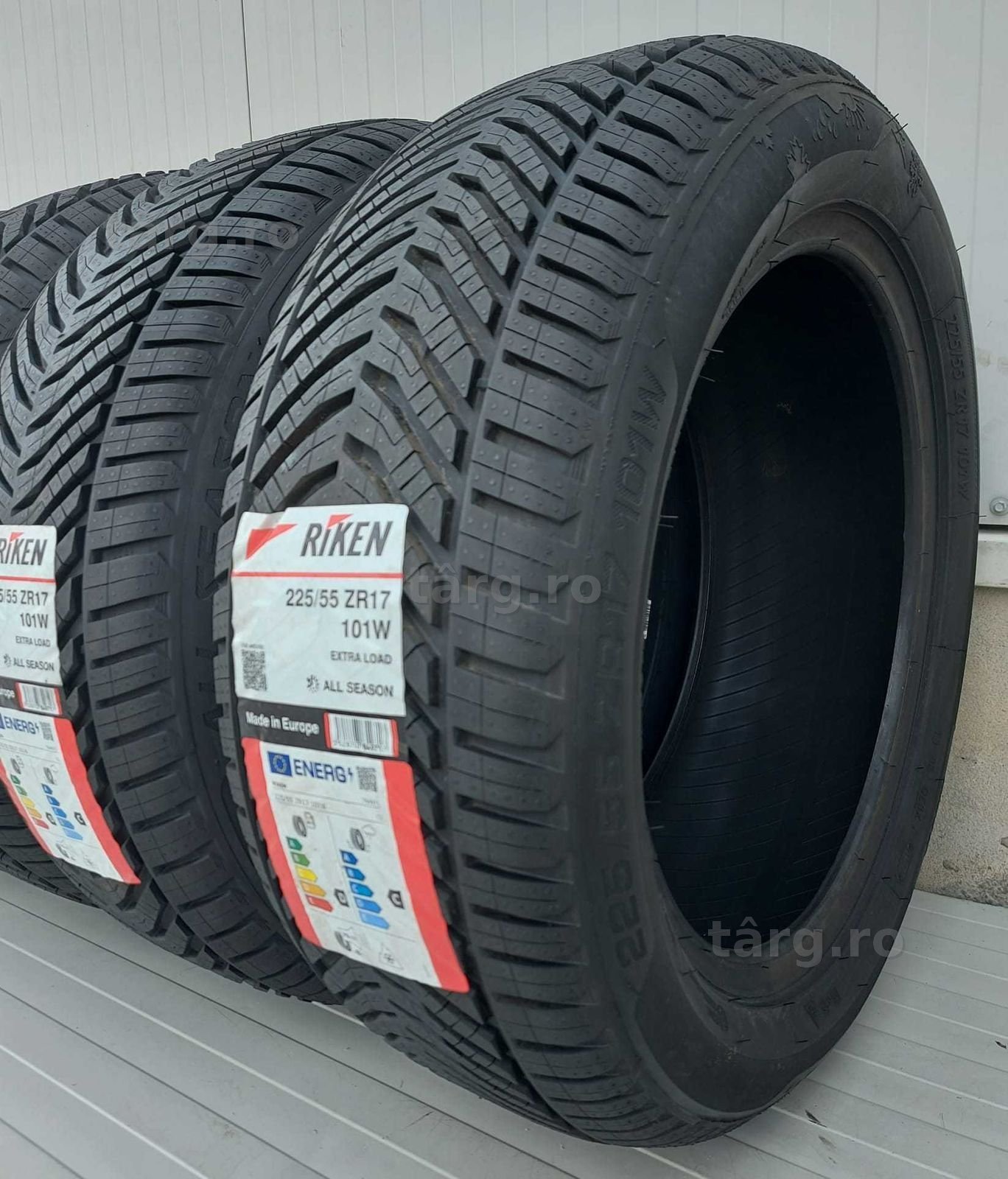 225/55 R17, 101W, RIKEN (by Michelin), Anvelope mixte M+S 3
